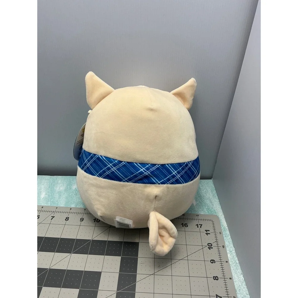 Squishmallows Vee Owl‎ Plush 8 Inch Blue Plaid Scarf Stuffed Animal Toy
